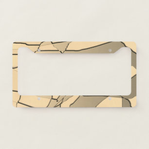 Shattered Gold License Plate Frame