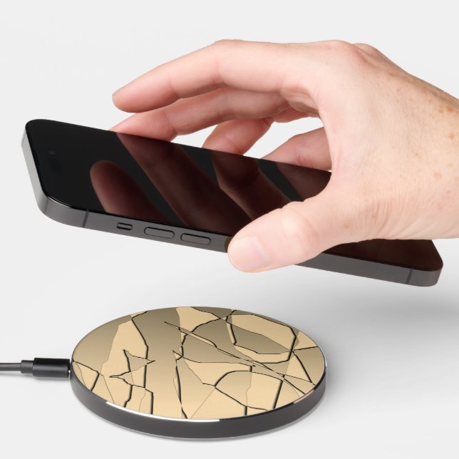 Shattered Gold Wireless Charger (Hand)