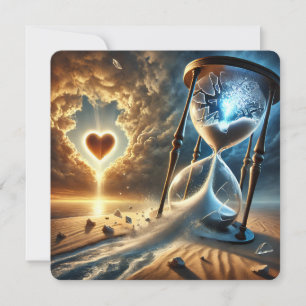 Shattered Hourglass: A Message of Faith Holiday Card
