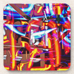 shattered lights beverage coaster