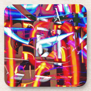 shattered lights beverage coaster