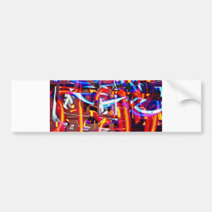 shattered lights bumper sticker
