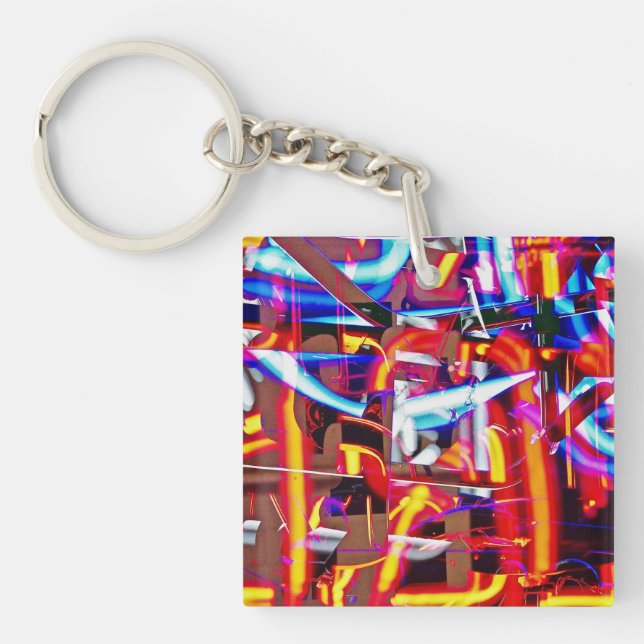 shattered lights keychain (Front)
