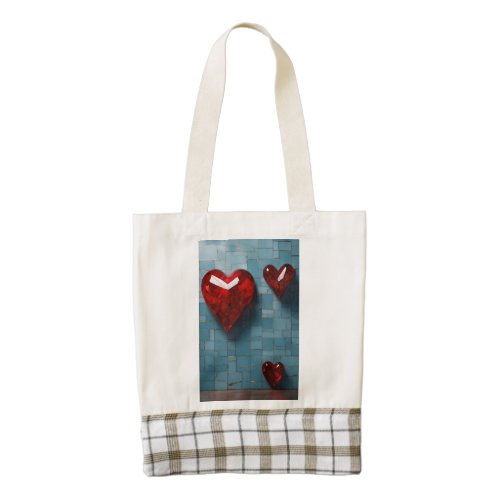 Shattered Love Tears of Glass Angels Zazzle HEART Tote Bag