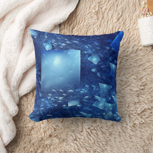 Shattered Mirrors Throw Pillow (Blanket)