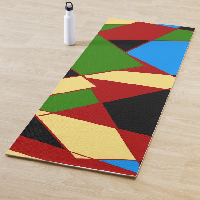 Shattered Multi-Color Yoga Mat (In Situ)