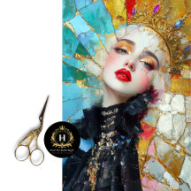 Shattered Queen Abstract Art Womens History Month