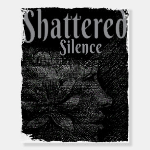Shattered Silence Poster - Dark & Textured Art