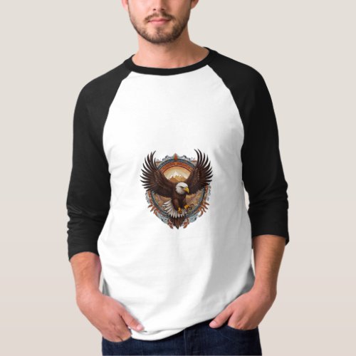 Shattered Skies Fearless Eagle T_Shirt