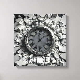 Shattered Time Canvas Print