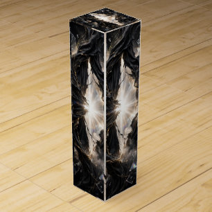Shattered Veil of Light - Black Gold Luxury Wine Box