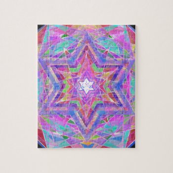 Shatters Crystal Star. Jigsaw Puzzle by religiononline at Zazzle