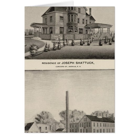 Shattuck residence, McLane Mills Cards (Front)