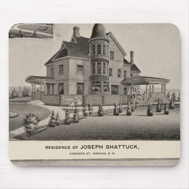 Shattuck residence, McLane Mills Mouse Pad (Front)