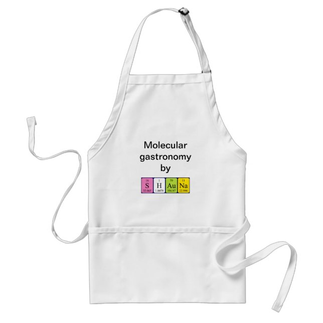 Shauna periodic table name apron (Front)