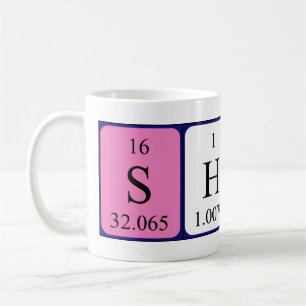 Shauna periodic table name mug