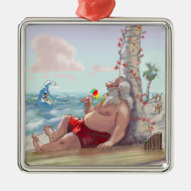 sHaVe IcE sAnTa Metal Ornament (Front)