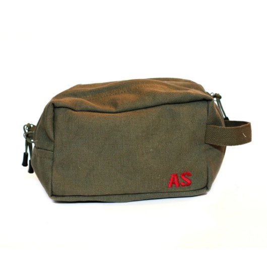 Shave Kit Dopp Bag w/ Embroidery (Front)