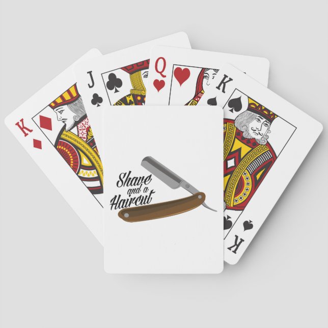 Shave Razor Poker Cards (Back)