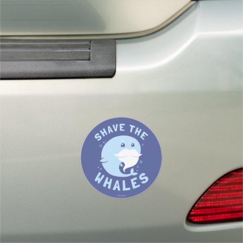 Shave The Whales Car Magnet
