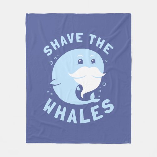 Shave The Whales Fleece Blanket