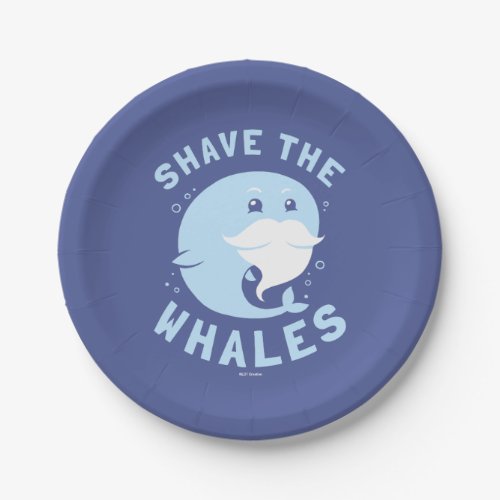 Shave The Whales Paper Plates