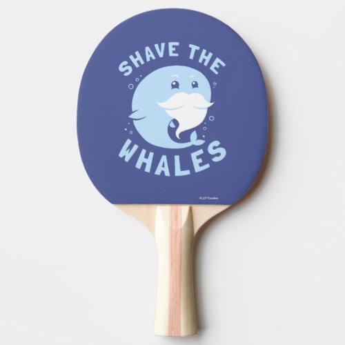 Shave The Whales Ping Pong Paddle