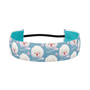 Shaved Ice Pup – Summer Bichon Pattern Athletic Headband