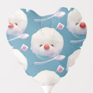 Shaved Ice Pup – Summer Bichon Pattern Balloon