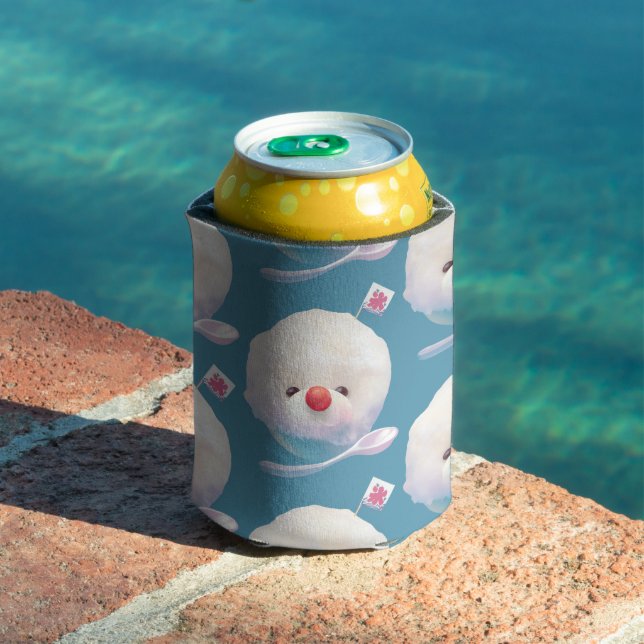 Shaved Ice Pup – Summer Bichon Pattern Can Cooler (In Situ Pool)