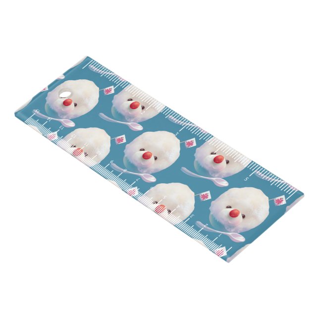 Shaved Ice Pup – Summer Bichon Pattern Ruler (Angled)