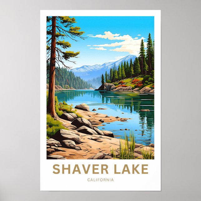 Shaver Lake California Travel Print (Front)