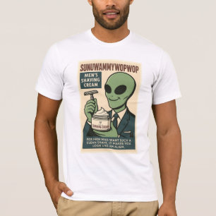 Shaving Cream Roswell Aliens Retro T-Shirt