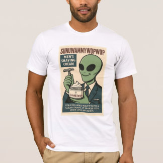Shaving Cream Roswell Aliens Retro T-Shirt