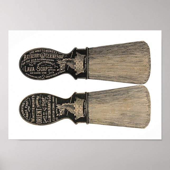 Shaving Soap Poster - Lava Soap (Front)