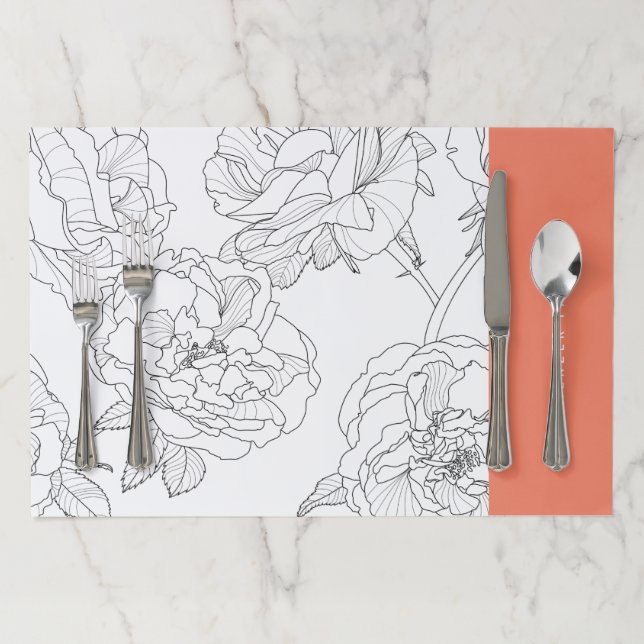 Shavuos Floral Placemat (In Situ)