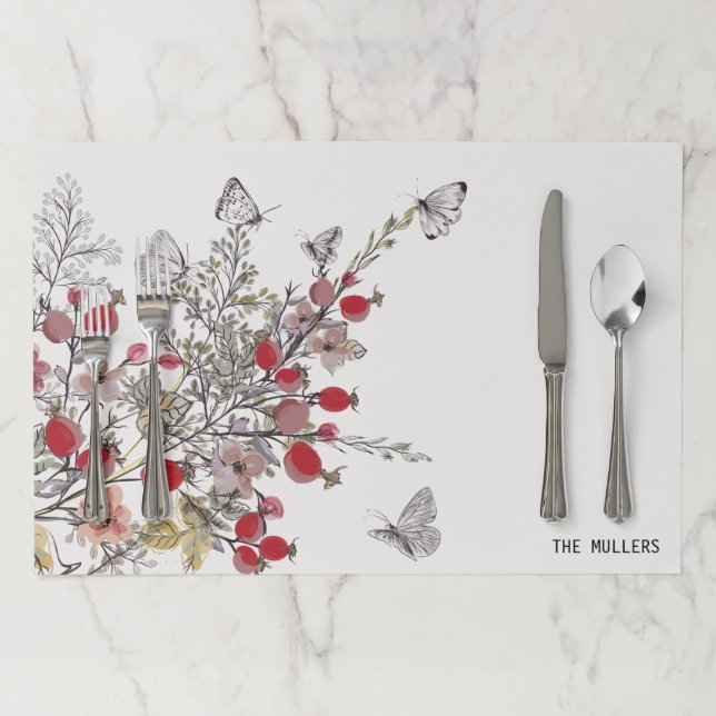 Shavuos Floral Placemat (In Situ)