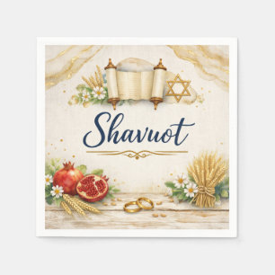 Shavuot Gift, Feast of Weeks, Jewish Holiday  Napkins