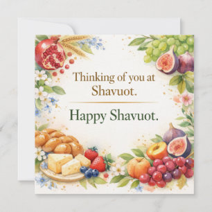 Shavuot Greeting Card, Thinking of You at Shavuot
