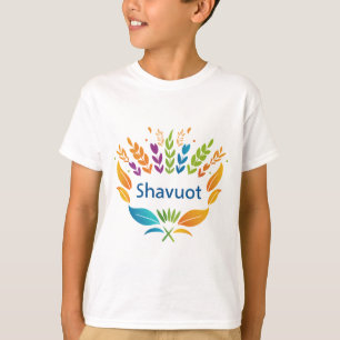 Shavuot - Shavuot Symbol with Colorful Wheat T-Shirt