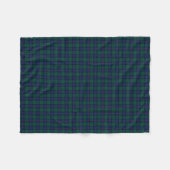 Shaw Green Modern Tartan Gold Courage Symbol Blanket