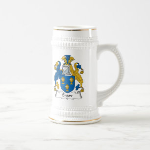 Shaw Family Crest Beer Stein