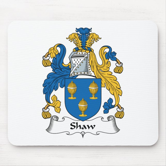Shaw Family Crest Mouse Pad (Front)