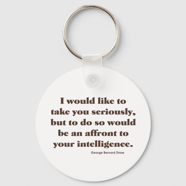 Shaw on Intelligence Keychain (Front)