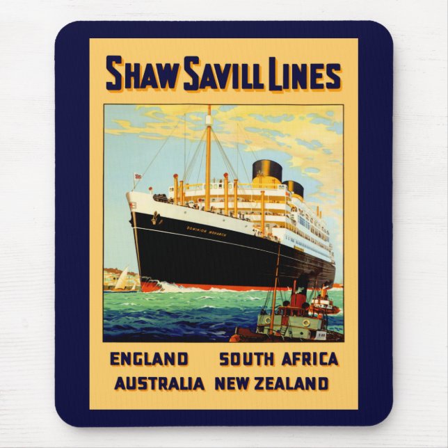 Shaw Savill Line Mouse Pad (Front)