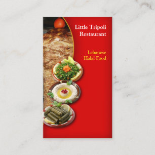 Shawarma Middle Eastern Business Card