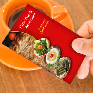 Shawarma Middle Eastern Business Card Template