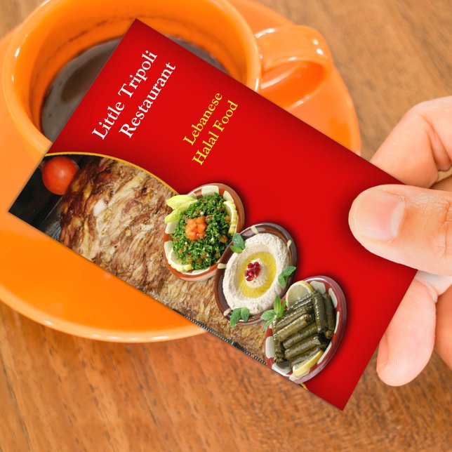Shawarma Middle Eastern Business Card Template (Creator Uploaded)