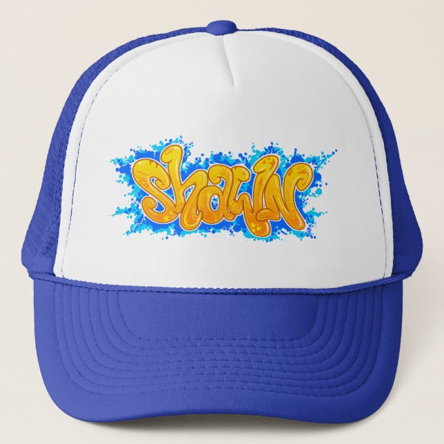 SHAWN Graffiti Art Name - Trucker Hat (Front)