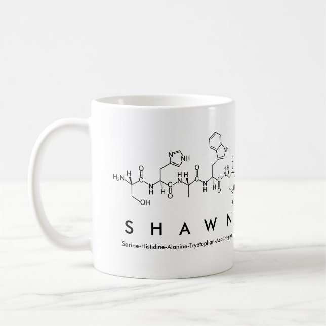Shawn peptide name mug (Left)